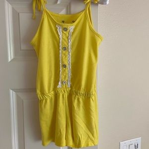Girls Yellow Romper